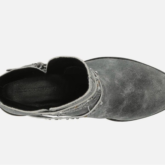 Lucky Brand Charcoal Studded Ankle Booties - Picture 5 of 8